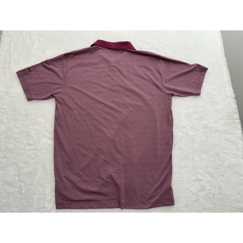 Turtleson Burgundy Golf Polo Shirt Mens Tour Performance Size Large - Picture 5 of 6